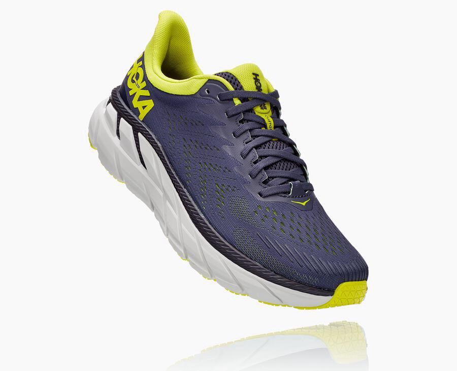 Hoka One One Running Shoes Mens Navy - Clifton 7 - 81264LXBC